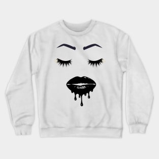 lashes and lips Crewneck Sweatshirt